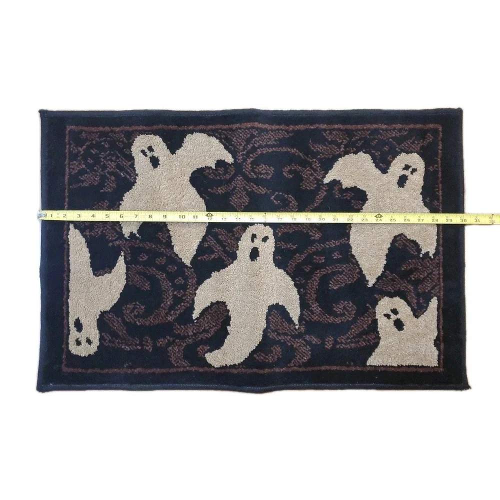 Halloween Spooky Ghosts Galore Entry Mat‎ Doormat Rug Black